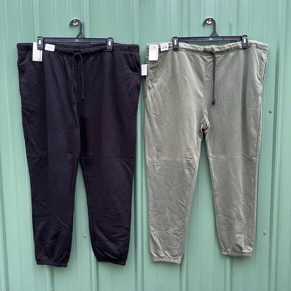 All Gender Soft Fleece Jogger Pants Lounge Sweatpants 2-Pack Size 2XL - Picture 1 of 9